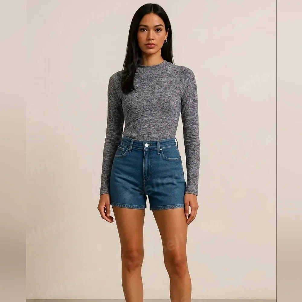 Hollister Gray Long Sleeve Ladies Tunic - Picture 5 of 5